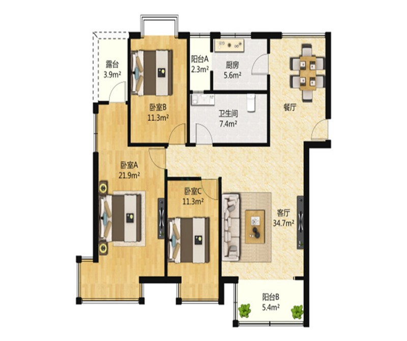 130平米三居室如何装修?装修好不好?|装修|现代_新浪新闻