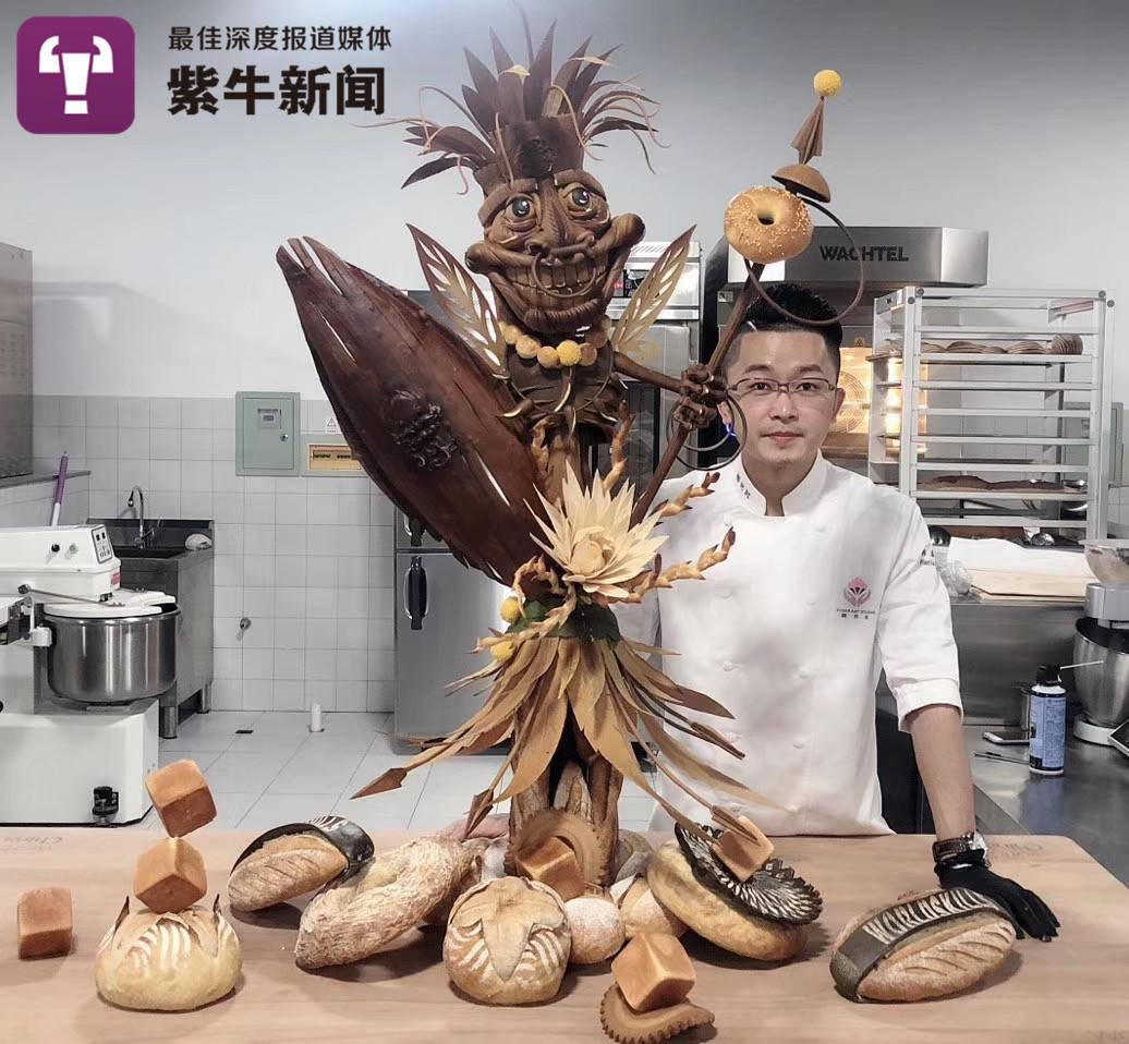 韩磊与他的巧克力作品