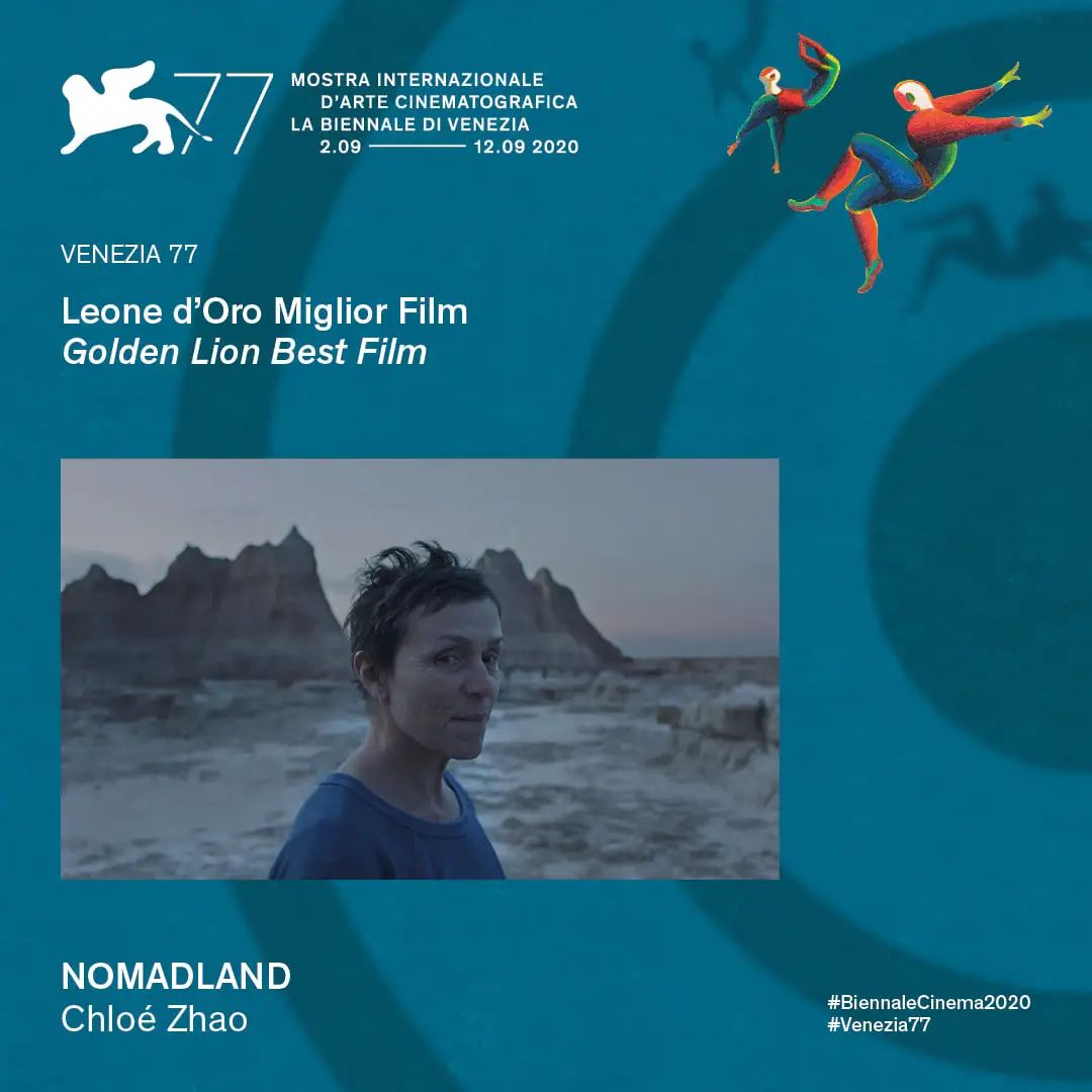 9月12日晚,华人导演赵婷凭借与奥斯卡影后弗兰西斯·麦克多蒙德合作的