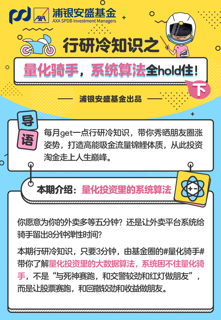 行研冷知识 | 量化骑手,系统算法全hold住!(下期)