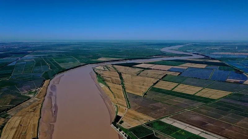 黄河携带的大量泥沙在渤海凹陷处沉积,形成冲积平原,"山东黄河三角洲