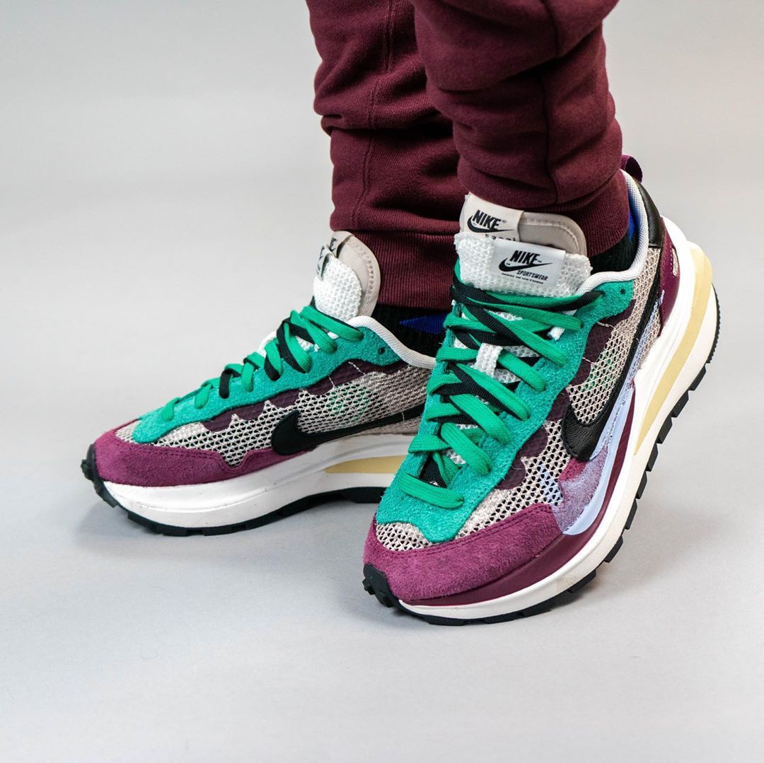 sacai x nike vaporwaffle 最新上脚照来了!预计秋季登场!