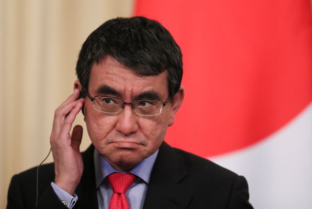 河野太郎，图片来源：朝日新闻