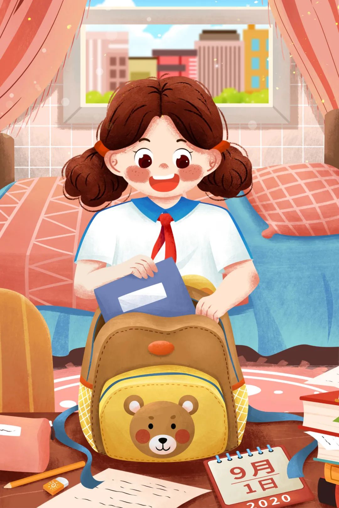 啥家庭啊,开学买书包都千挑万选的!