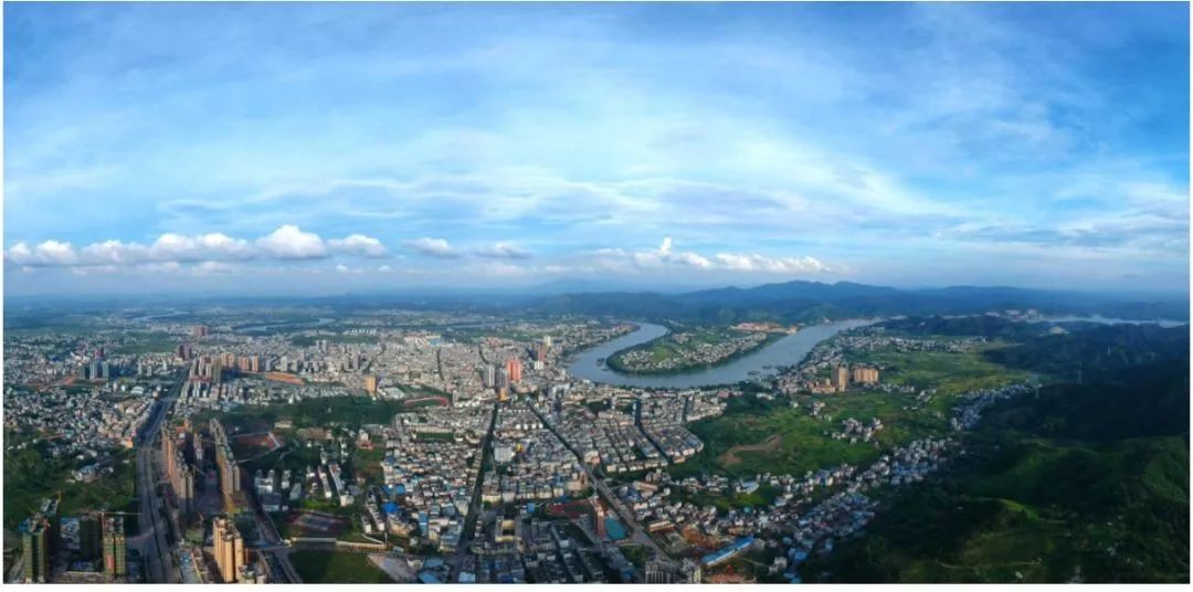 横县县城新貌.(来源:横县人民政府网 六叔公/摄)