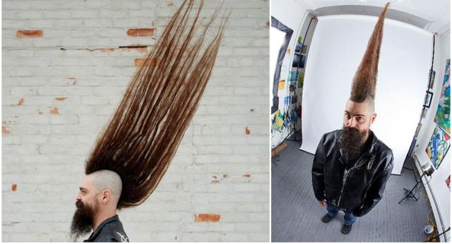 最高莫西干发型世界纪录诞生