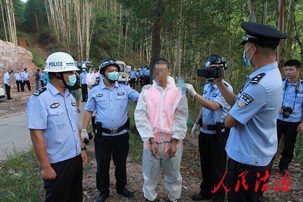 广西横县开展重大刑事案件集中指认现场活动