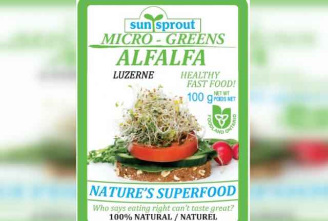 alive品牌和sunsprout品牌的micros greens alfalfa