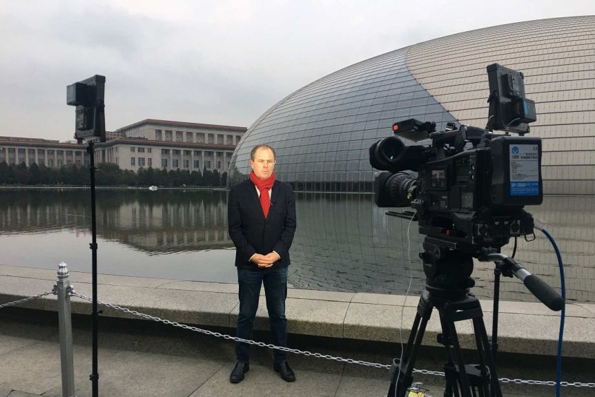 马休·卡尼在中国工作照来源:澳大利亚广播公司