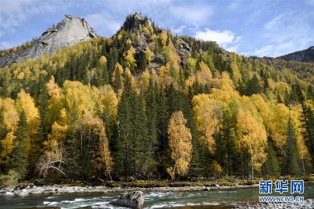 金秋时节 可可托海美景如画