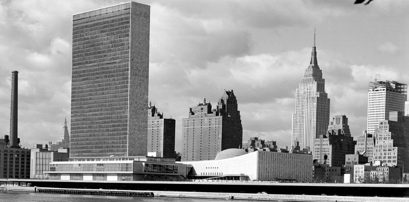 ▲1955年的联合国大厦。 图片来自联合国官网