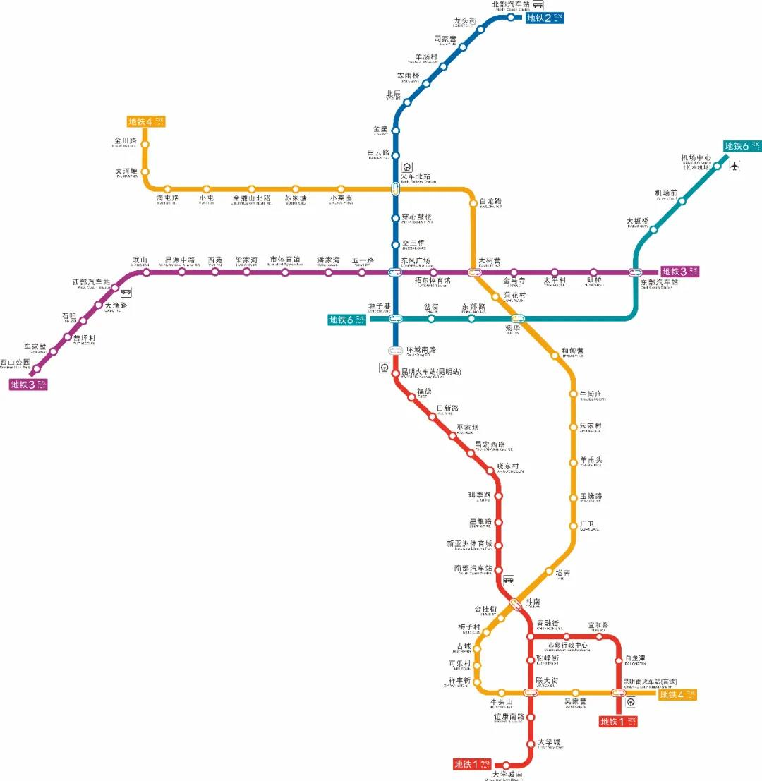 呈贡地铁4号线线路图图片