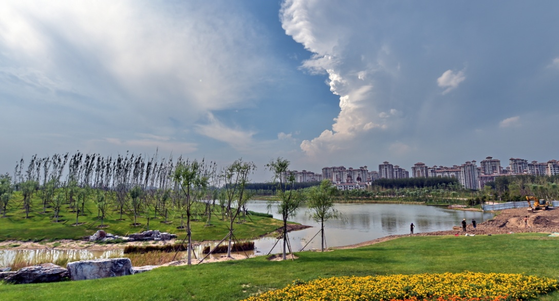 萧太后河马家湾湿地公园(图片由朝阳区委宣传部提供)在河道治理的同时