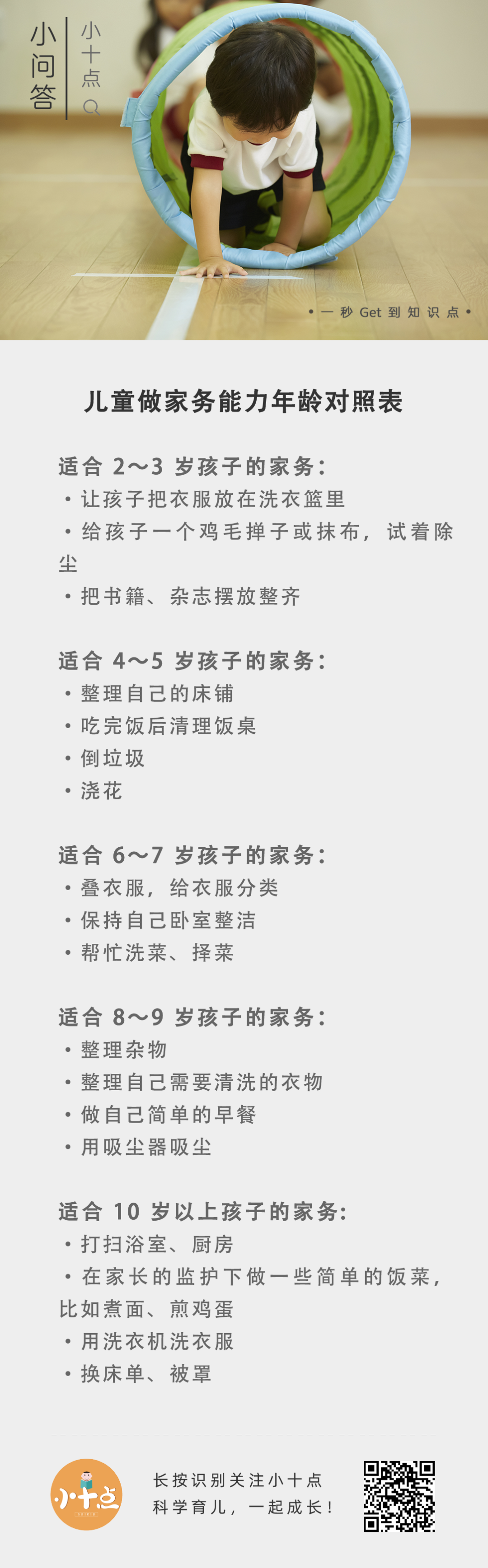 最新儿童做家务年龄对照表,能做到的孩子太厉害了
