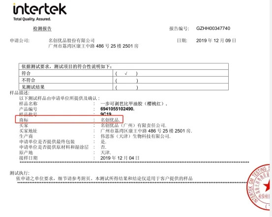 名创优品方提供