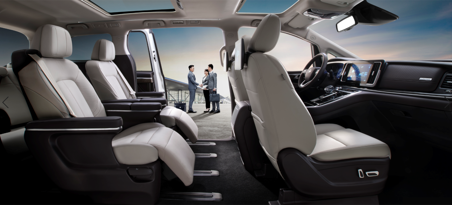 自媒体 正文堪比头等舱的全新传祺m8座舱再升舱,在中控设计,内饰配色