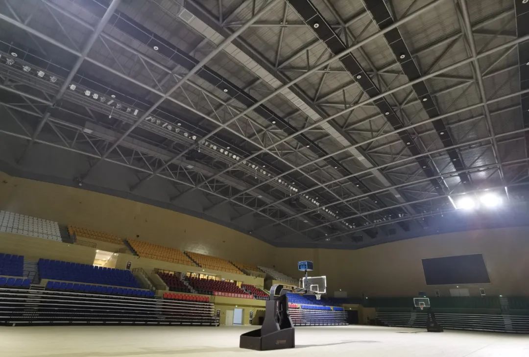 六安市体育中心主题立意为"高山流水,茶韵古今".