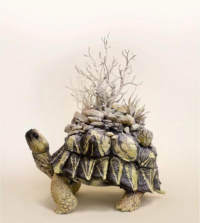 她手中的超写实动物雕塑,唯美,梦幻,视觉效果就像精灵一样仙__财经