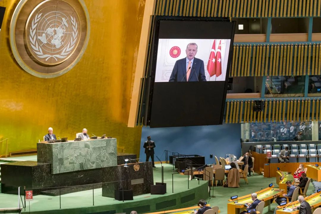 埃尔多安22日在联大发表视频讲话，敦促联合国安理会改革，表露大国野心。