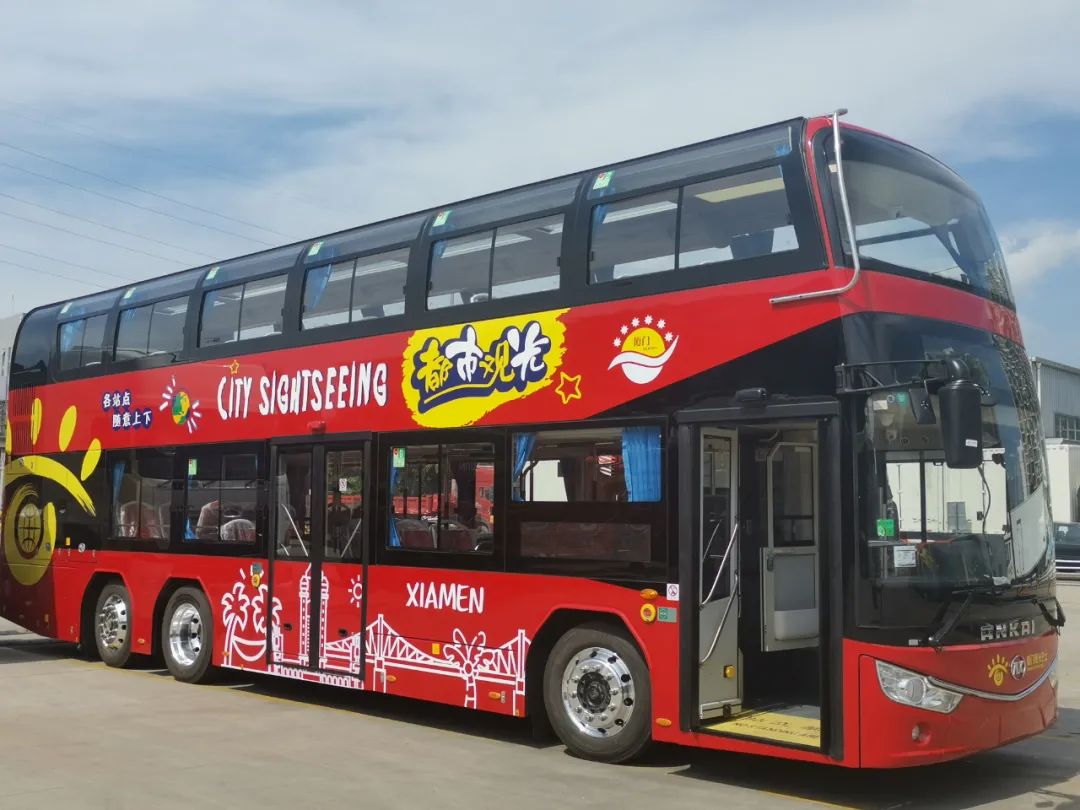 360全景天窗厦门观光双层巴士来啦途经22个景点票价是