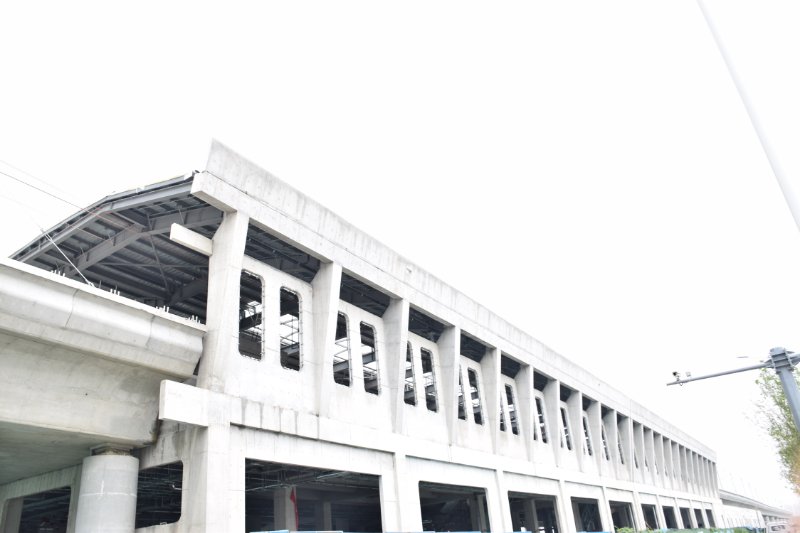 济南地铁2号线彭家庄车站,"素颜"也美丽. 通讯员 郭洪彬摄