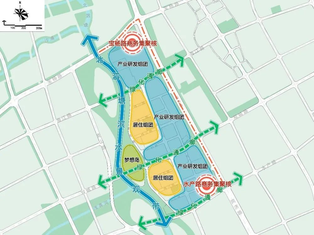 规划空间结构示意图