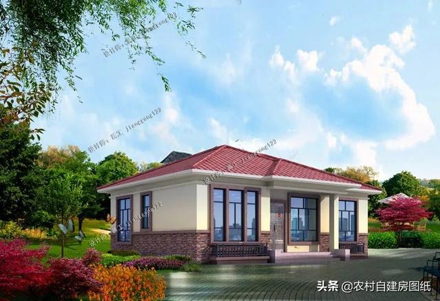 3款120平一层平房这才是真正农村养老房简单朴实让人羡慕