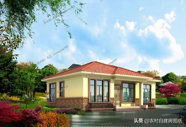 3款120平一层平房这才是真正农村养老房简单朴实让人羡慕