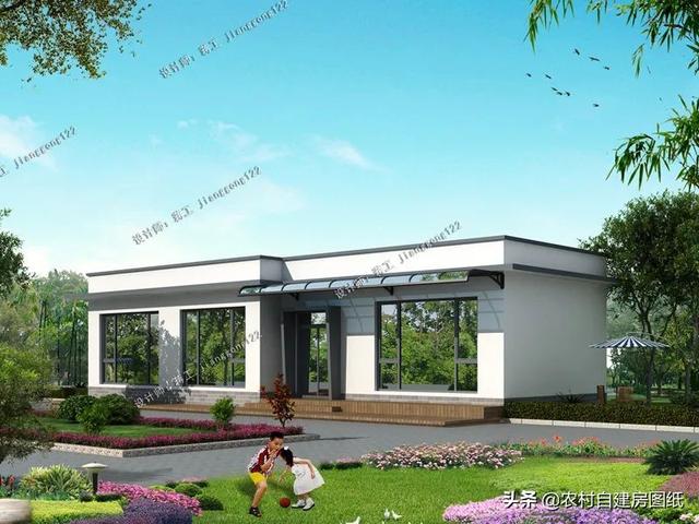 3款120平一层平房这才是真正农村养老房简单朴实让人羡慕