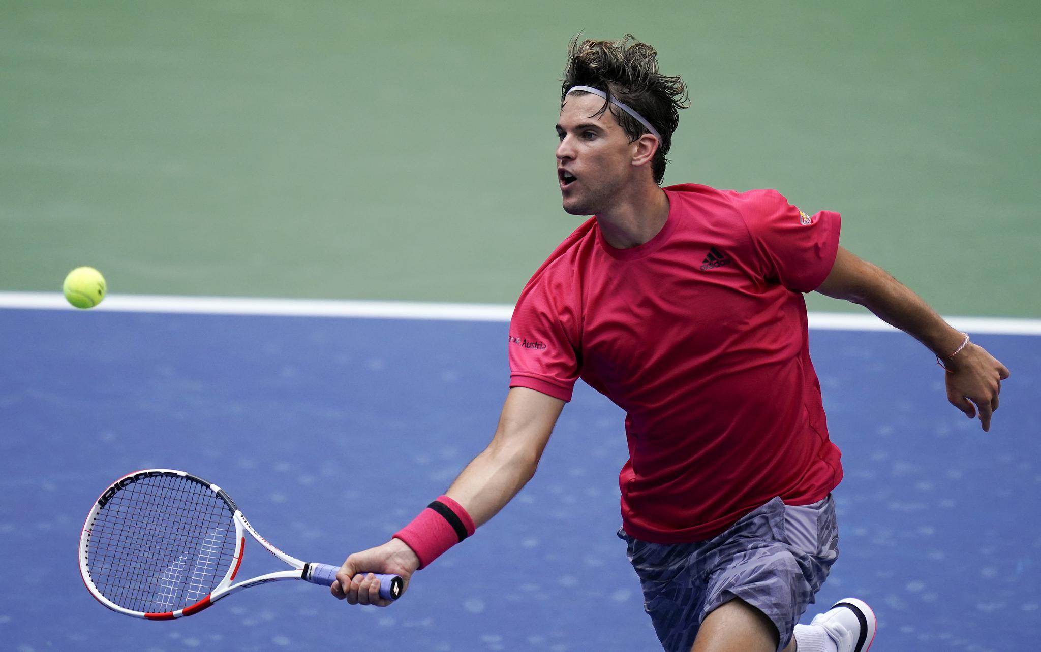 美网第二轮奥地利球星2号种子蒂姆用胜利庆生