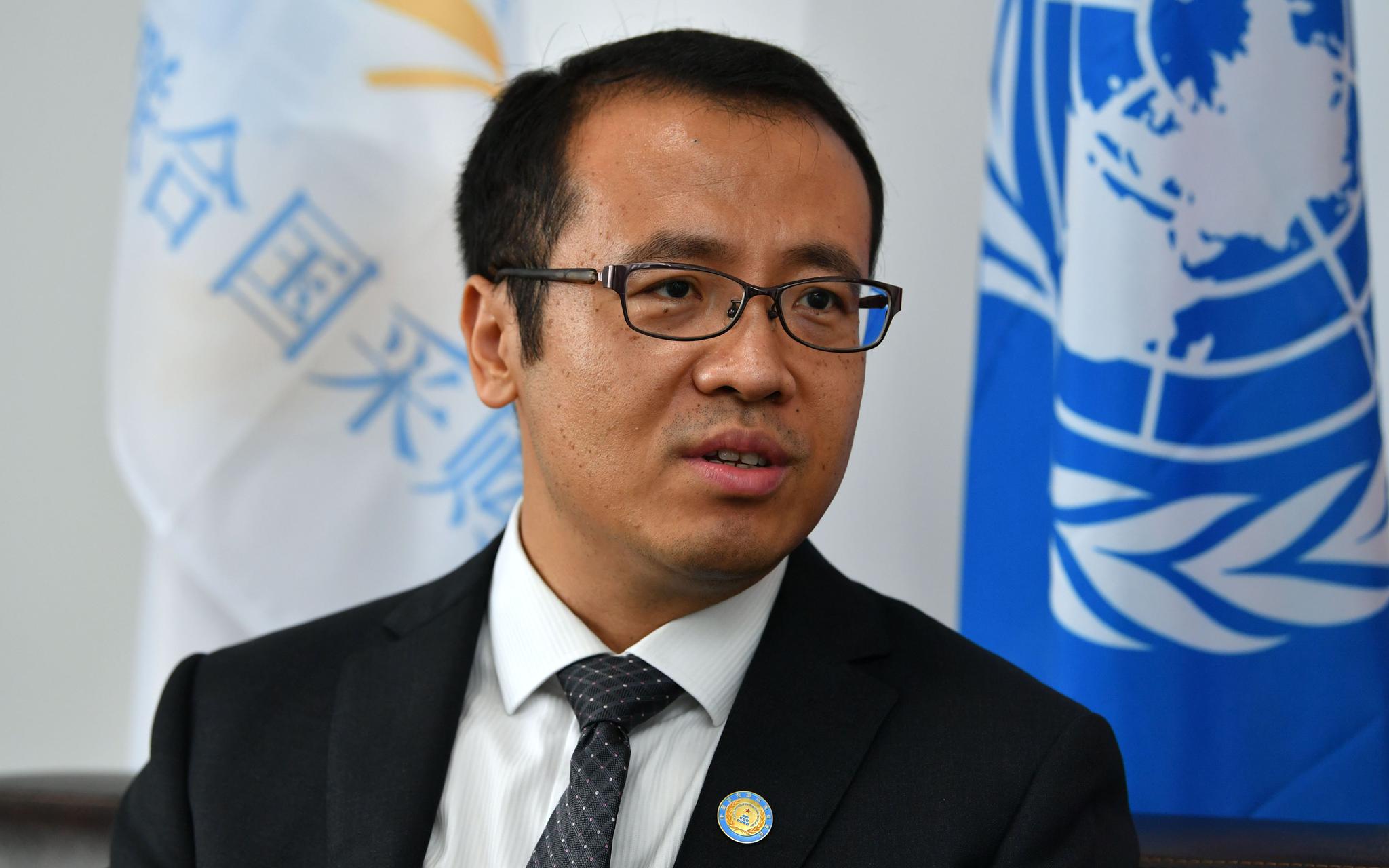 中国联合国采购促进会秘书长王栩男服贸会是推广中国品牌的契机