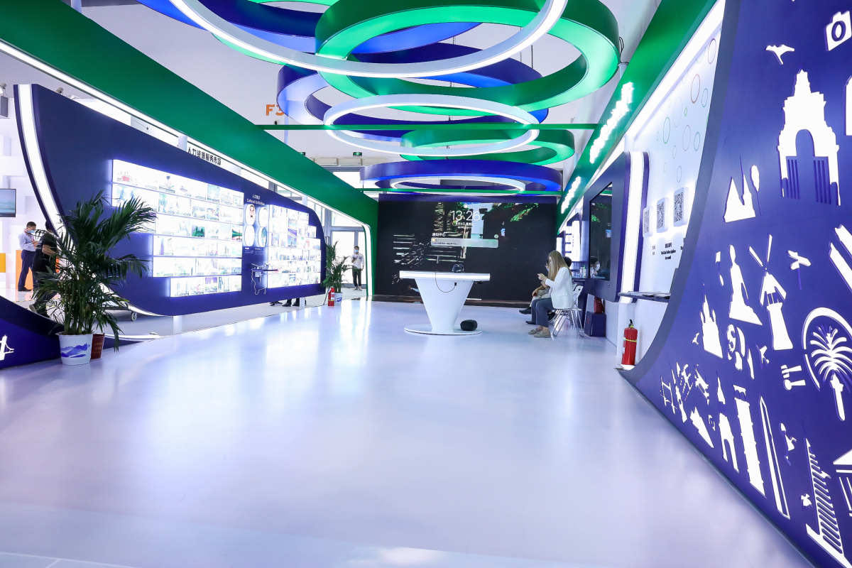 世界旅游城市联合会"帆船"展台,感受碧海蓝天之美图片