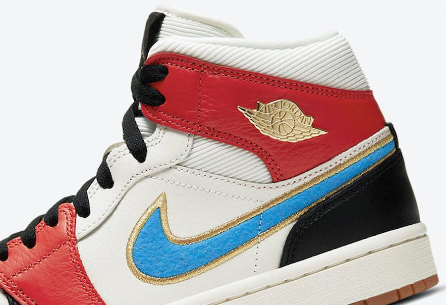 金属飞翼 logo !全新 air jordan 1 mid 即将发售!