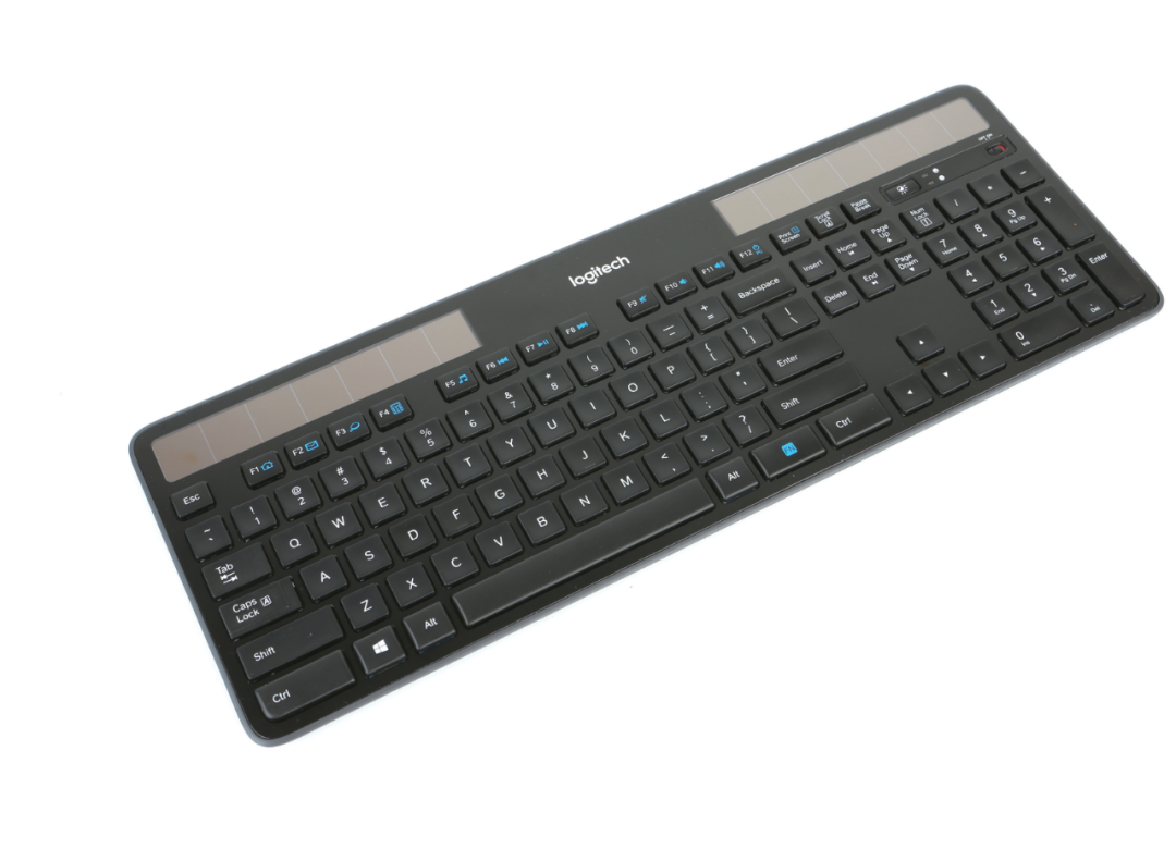 有光的地方就有电!罗技k750 solar超薄太阳能无线键盘