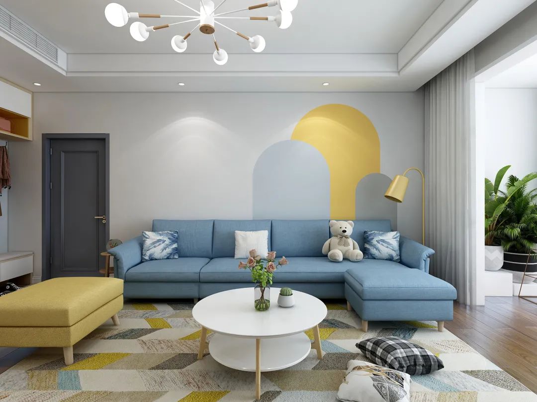 颜色巧妙上墙,北欧风效果大不一样!