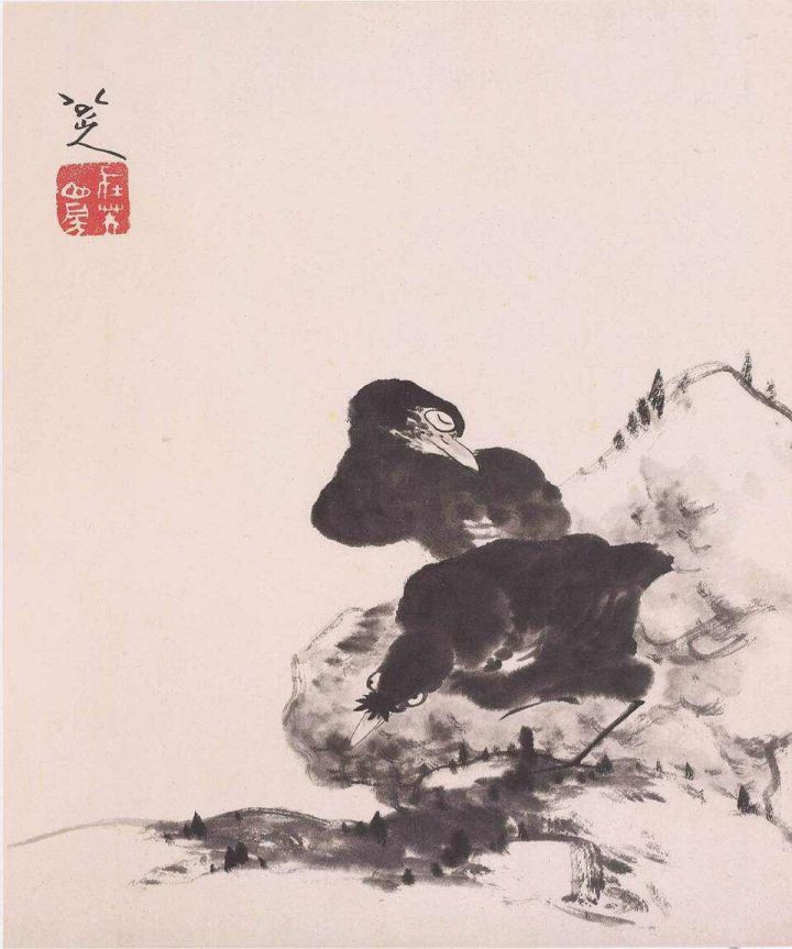 八大山人花鸟画欣赏|写意|笔下|对象|孑|鱼_新浪新闻