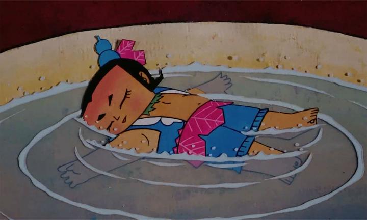 葫芦兄弟:水娃把自己灌醉了,被妖精扔进了酒碗里,这下随便喝吧