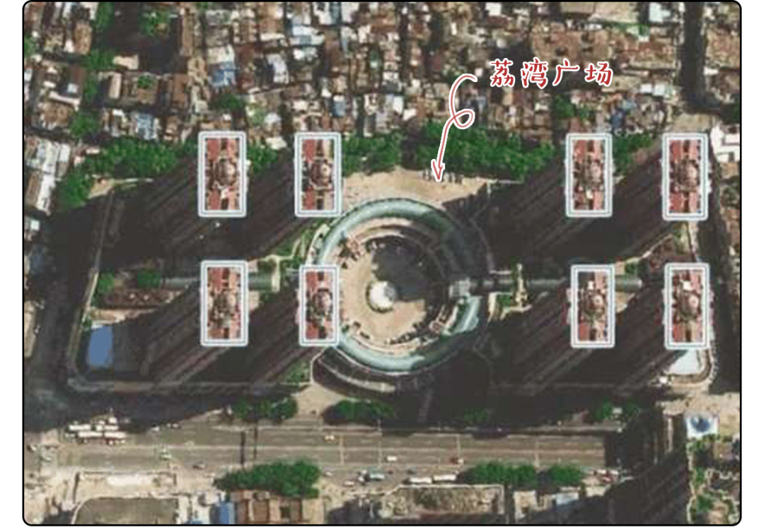 荔湾广场被修成了一个祭坛形状后来根据风水师的意思第二任老板一家