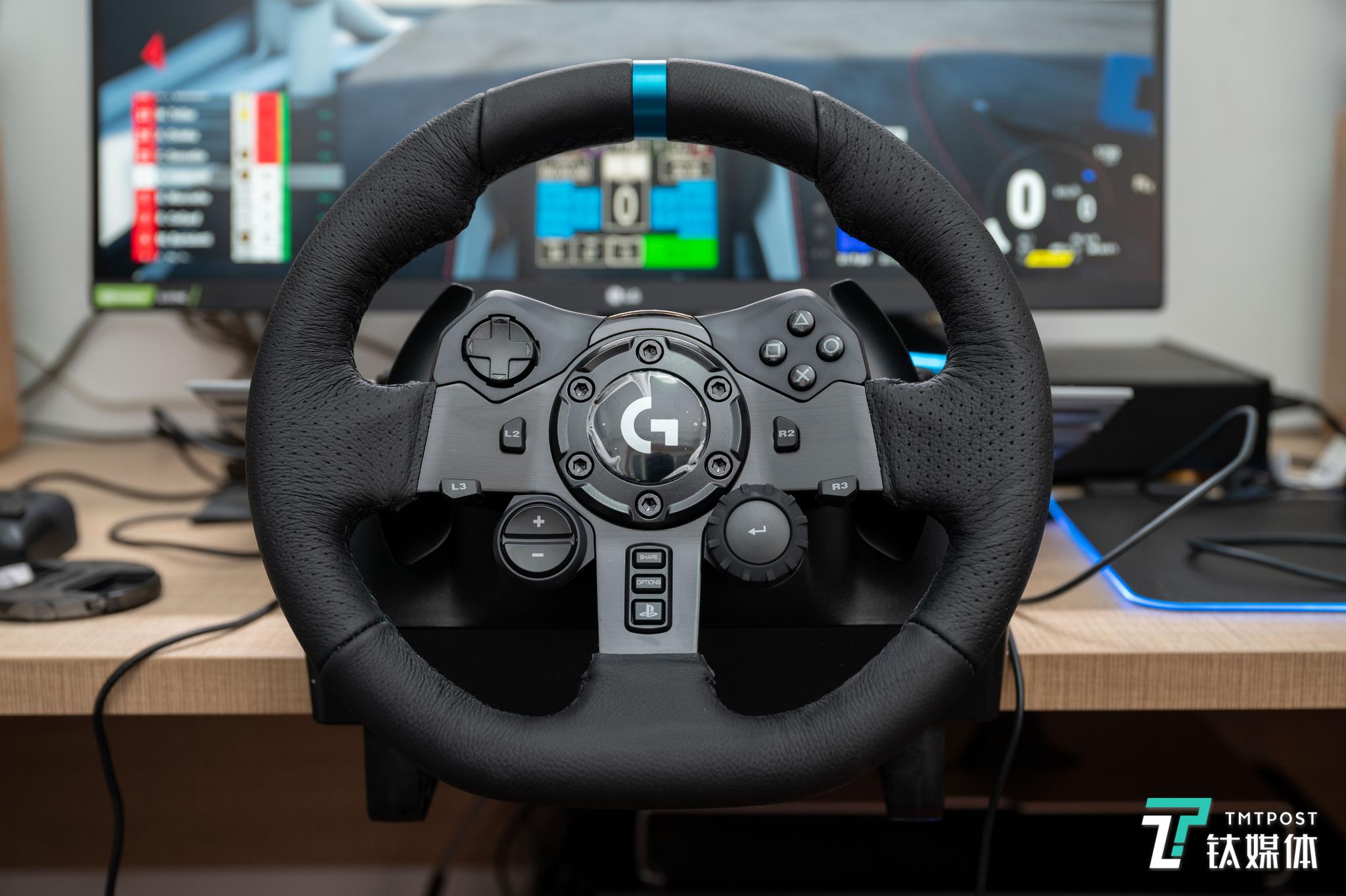 云开车体验从未如此真实罗技g923模拟赛车方向盘评测钛极客