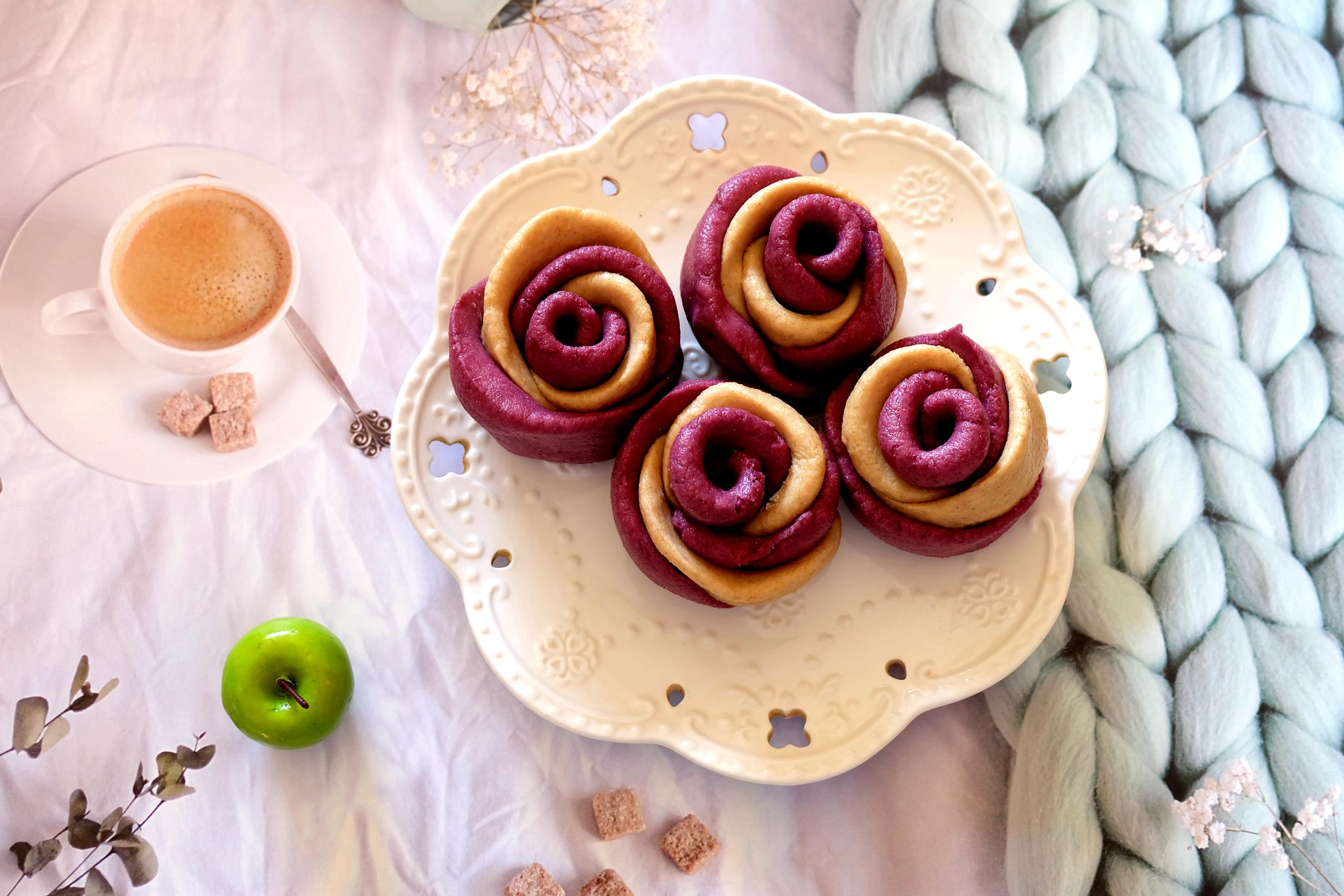 玫瑰花馒头的详细做法,两种颜色更好看,这种花样面食全家都爱吃