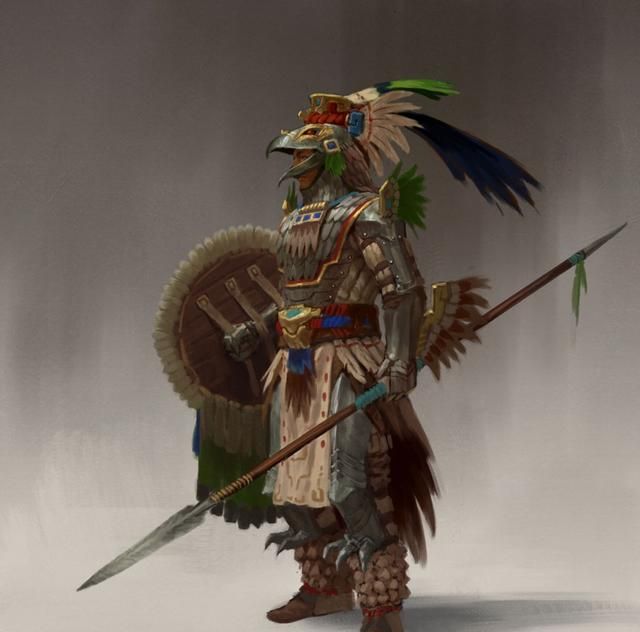 希望大家对这个时期,中美洲印第安武士有一个大概的印象.