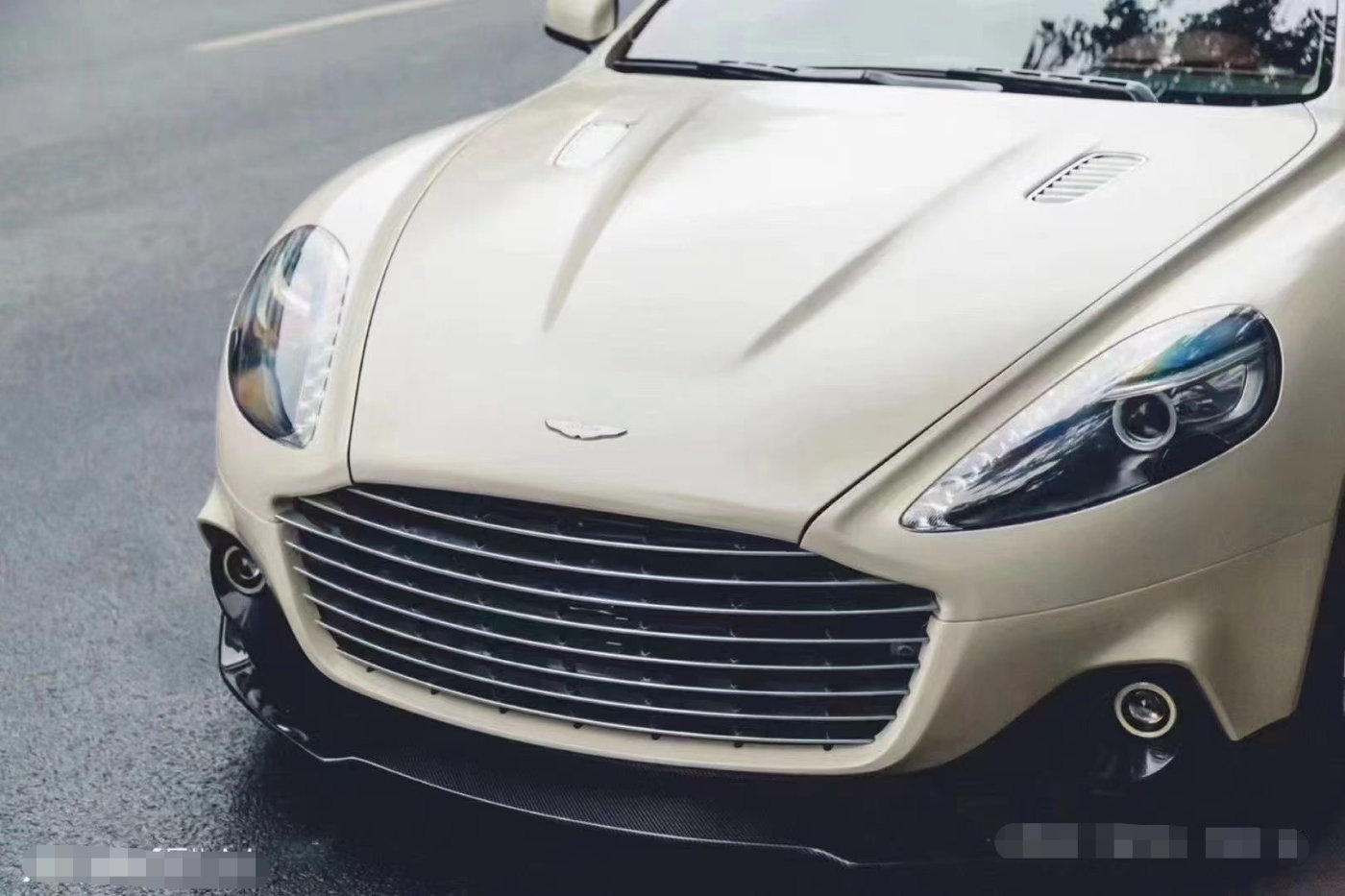 阿斯顿马丁rapide改色撒哈拉沙漠黄 怎么做都好看