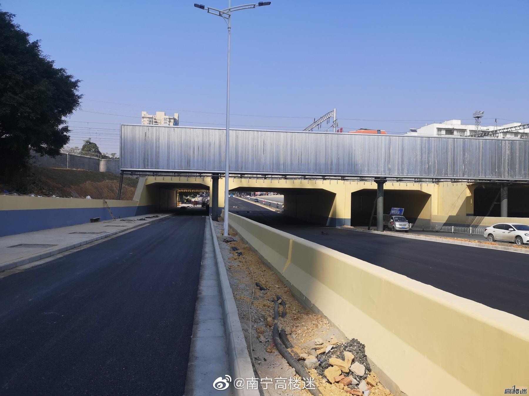 实拍1月4日北大路下穿铁路桥立交建设进展