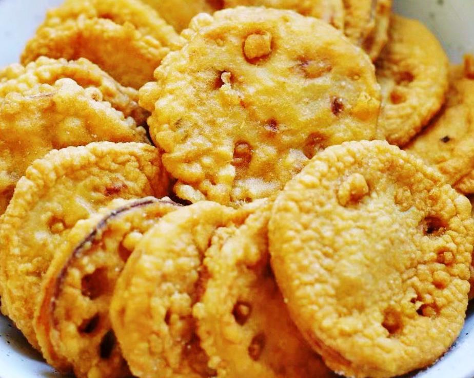 炸藕合时,调制面糊很重要,学会这种方法,外酥里嫩超好吃