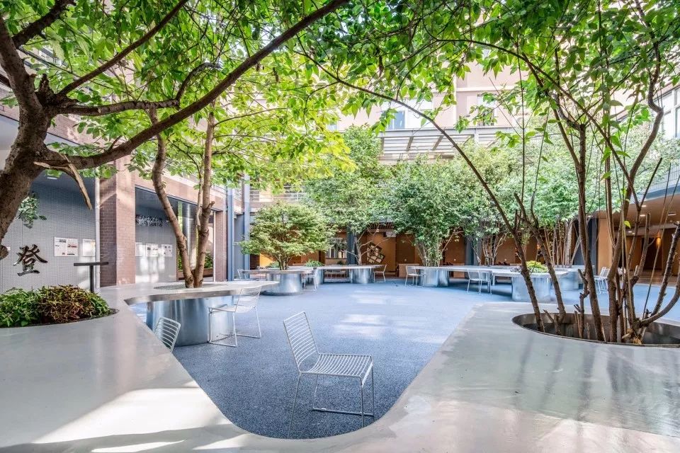 办公庭院设计新名词树桌花园