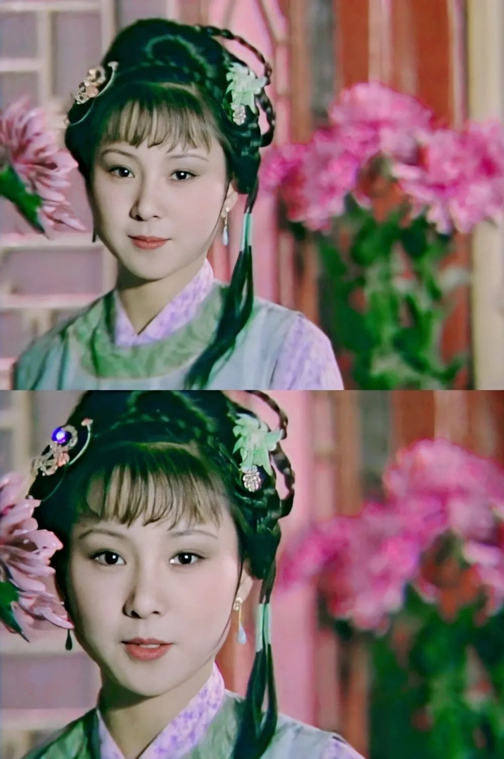 比如被选进黛玉组,最后去演了晴雯的安雯(原名张静林).