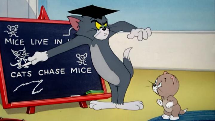 猫和老鼠:汤姆现在是老师了,开始教小朋友抓老鼠,有模有样的