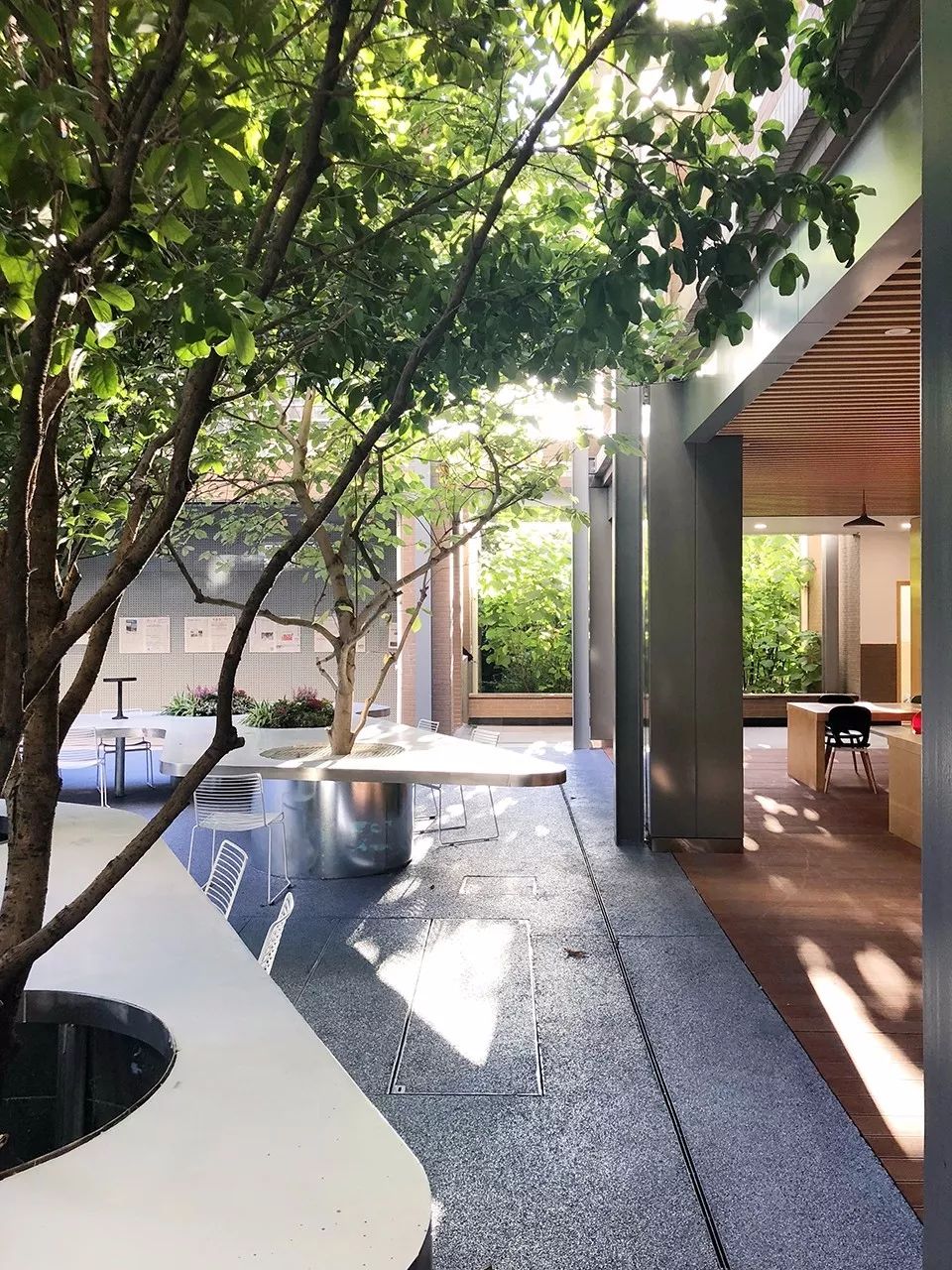 办公庭院设计新名词树桌花园