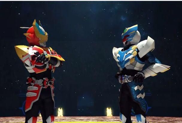 铠甲勇士中的红蓝铠甲组合,炎鹰强悍,刑飞组合最帅