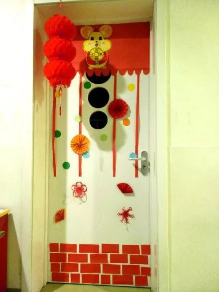 幼儿园春季教室门装饰图片
